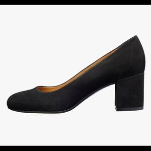 Margaux Classic Black Suede Heels